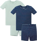AVAUMA Stripe Pattern Baby Boys Girls Pajama Set Kids Toddler Snug fit Ribbed by AVAUMA