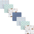 Hudson Baby Unisex Baby Cotton Flannel Receiving Blankets Bundle, One Size by HudsonBaby