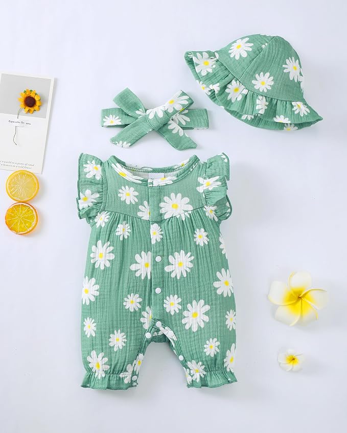 Newborn Baby Girl Clothes Outfits One-Piece Romper Preemie-18Month | Cute Baby - Image 2