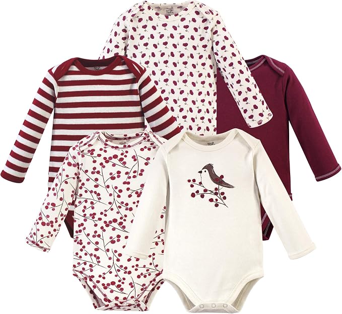 Touched by Nature Unisex Baby Organic Cotton Long-Sleeve Bodysuits - Image 2