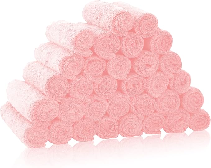 32 Pack Baby Washcloths by BAMBOOQUEEN