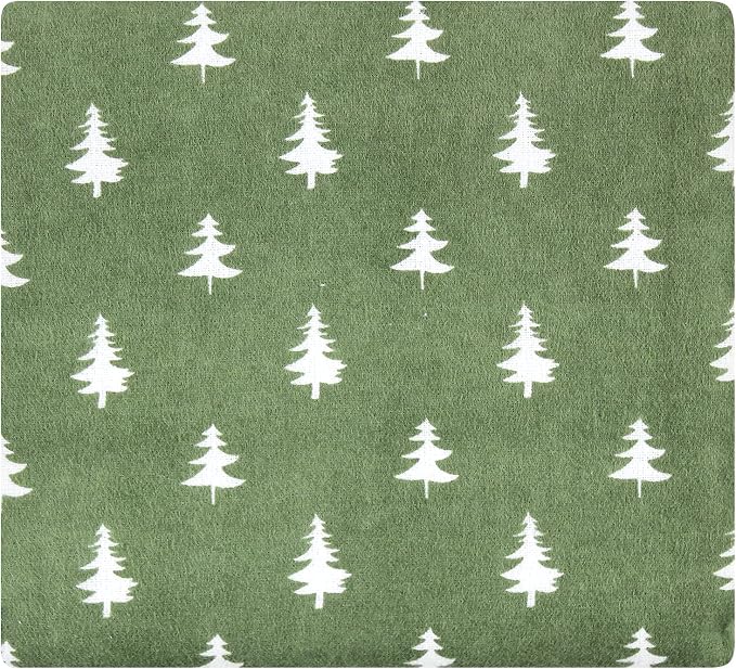 Hudson Baby Unisex Baby Cotton Flannel Receiving Blankets, Woodland Christmas - Image 5