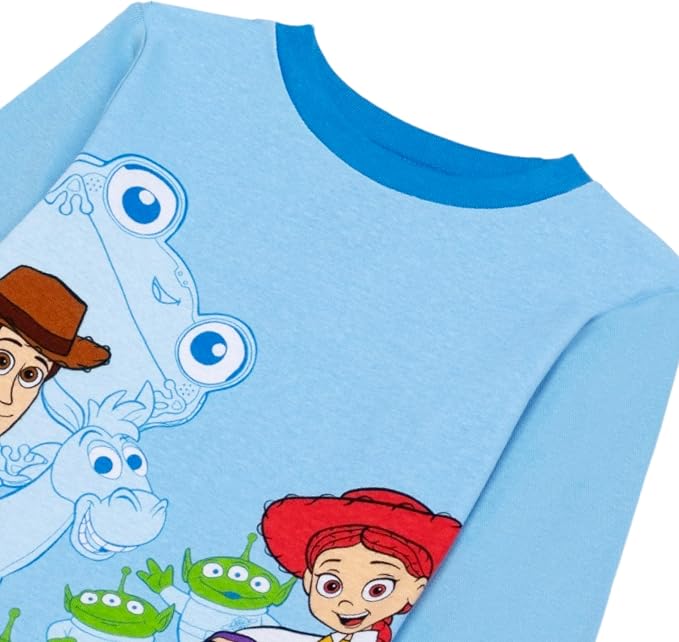 Disney Boys' 4-Piece Snug-fit Cotton Matching Comfortable Pajama Set, Soft & - Image 2