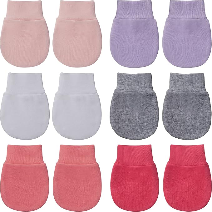 Geyoga 6 Pairs Baby Mittens Newborn No Scratch Gloves Infant | Anti Scratch by Geyoga