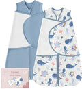 Baby Swaddle Sleep Sack 0-3 Months, Cotton Swaddles by FIEMOL