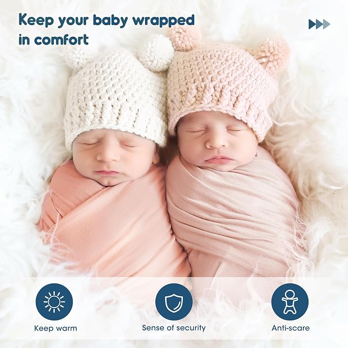 Newborn Swaddle Blanket, Ultra Soft Stretchy Jersey Knit Receiving Blankets 2 - Image 2