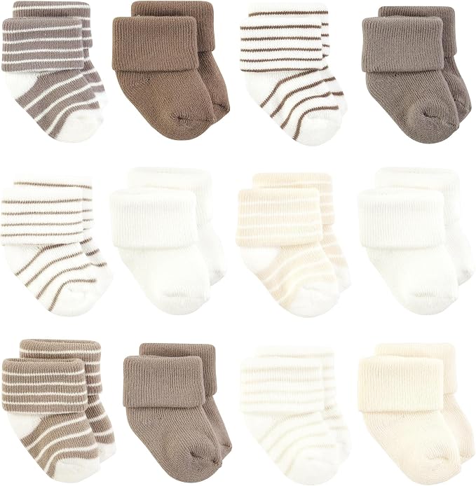 Hudson Baby Basics Unisex Baby Cozy Terry Baby Sock 12-Pack by HudsonBaby