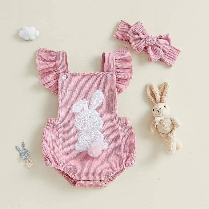 YINGISFITM My First Halloween Baby Girl Outfit Newborn Pumpkin Bubble Romper - Image 3