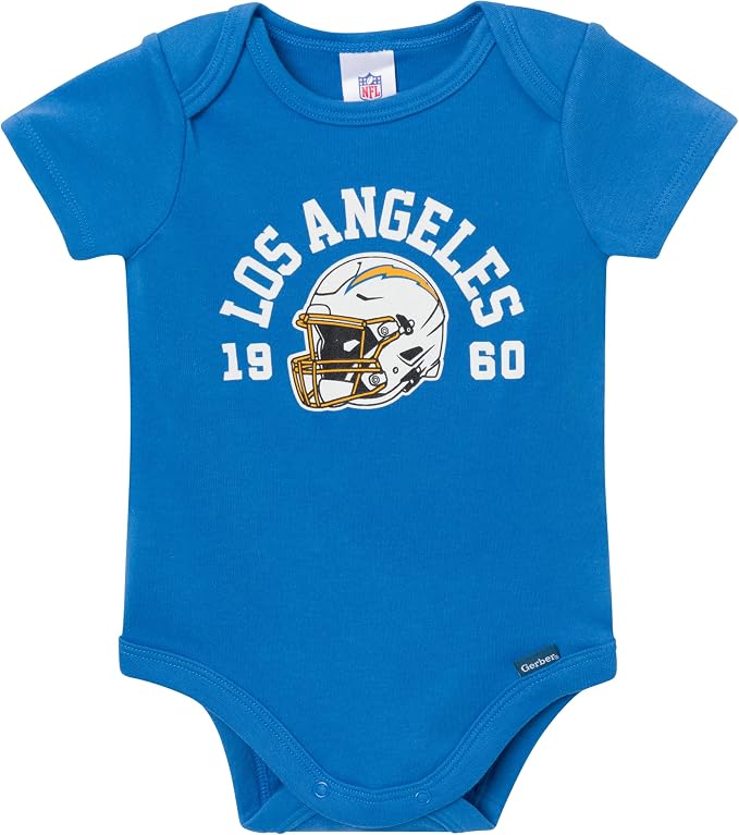 Gerber NFL Baby Boys 3-Pack Onesie Bodysuit - Image 2