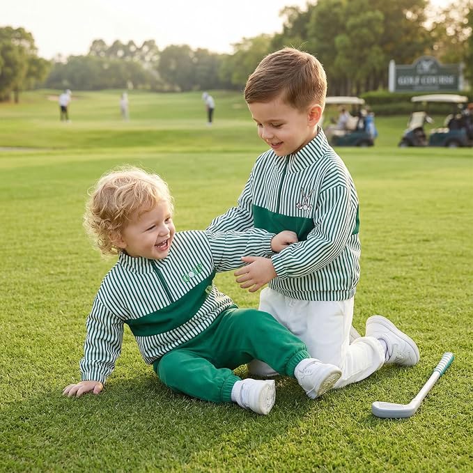Baby Boy Jacket Toddler Golf Clothes Long Sleeve Lapel Button Down Top Infant - Image 5