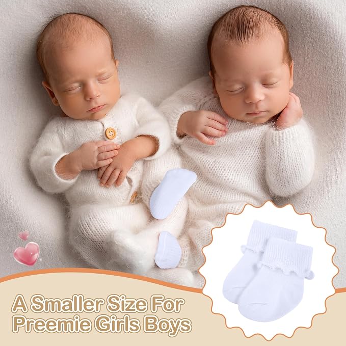 Toulite 12 Pairs Preemie Ankle Socks - Image 5