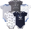 Hudson Baby Unisex Baby Cotton Bodysuits 5-pack by HudsonBaby