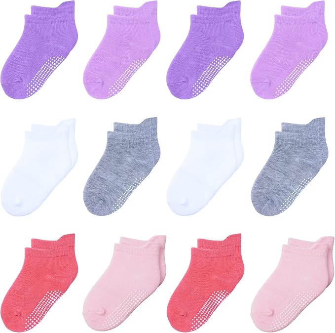 Toddler Non Slip Grip Ankle Socks by HYzgb