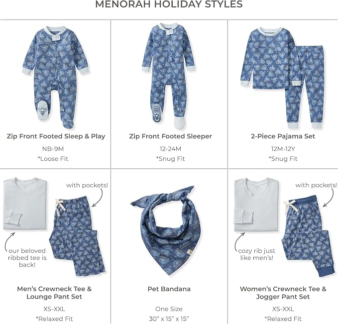 Burt's Bees Baby Matching Family Jammies, Organic Cotton, Holiday Pajamas - Image 2