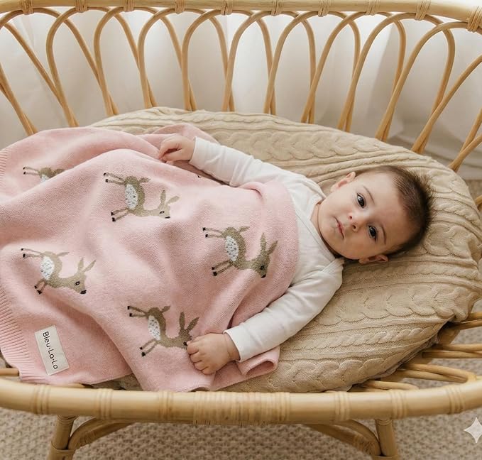 Knit Baby Swaddle Blanket - Image 5