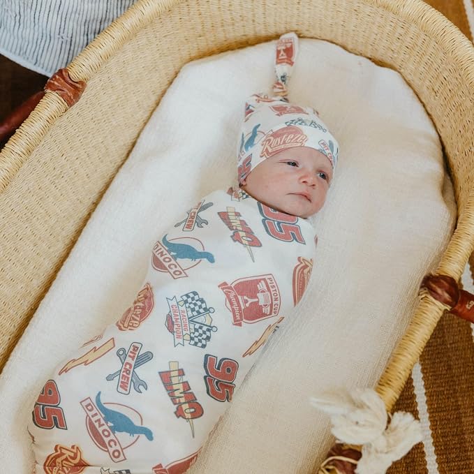 Copper Pearl Swaddle Blankets for Newborns | Soft Stretchy Receiving Blankets - Image 5
