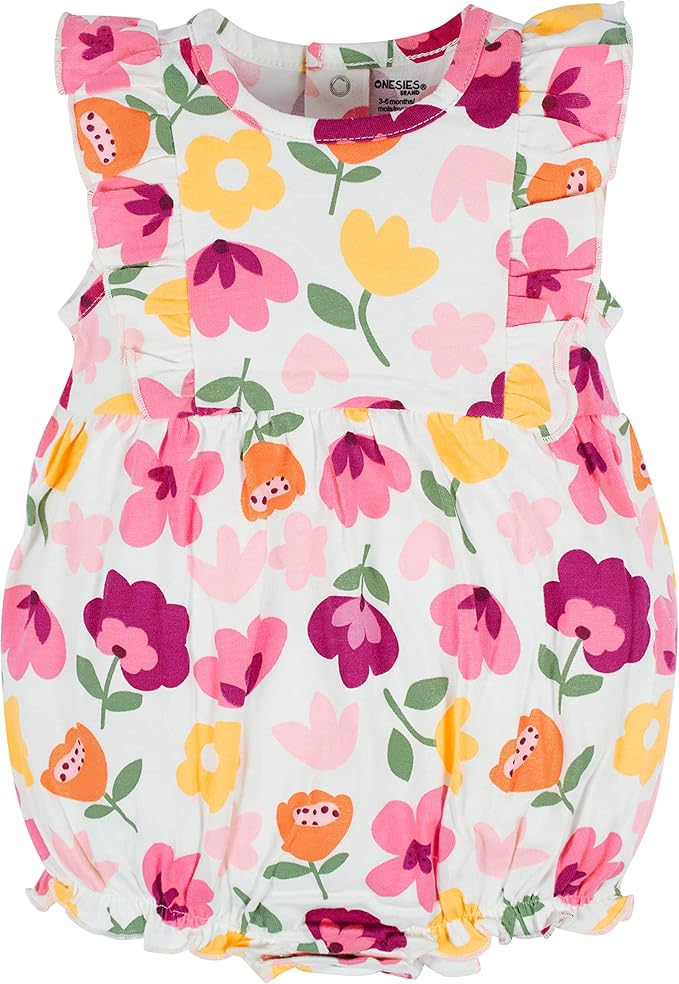 Onesies Brand Baby Girls' 3-pack Romper - Image 3