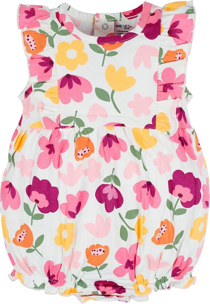 Onesies Brand Baby Girls' 3-pack Romper - Image 3