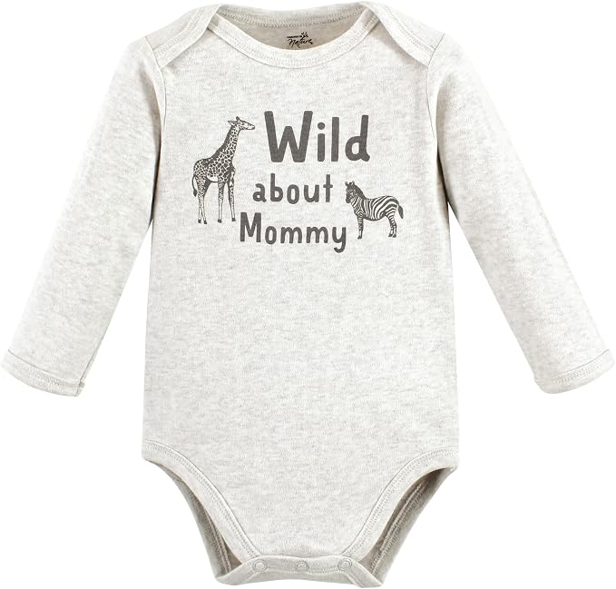 Touched by Nature Unisex Baby Organic Cotton Long-Sleeve Bodysuits - Image 3