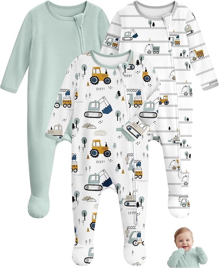 Unnivoll Baby Sleepers 100% Cotton Baby Pajamas Baby Boys Girls Clothes | by Unnivoll
