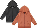 Cudlie 2-Pack Toddler Zip-Up Hoodies by Cudlie