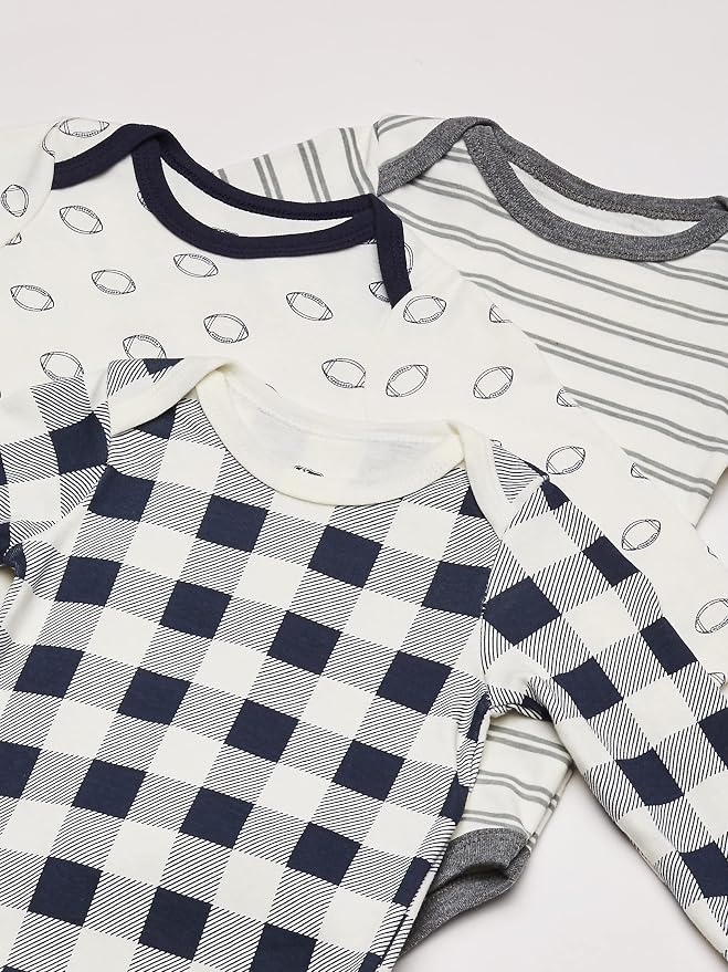 Hudson Baby baby-boys Cotton Long-sleeve Bodysuits 5-pack - Image 2