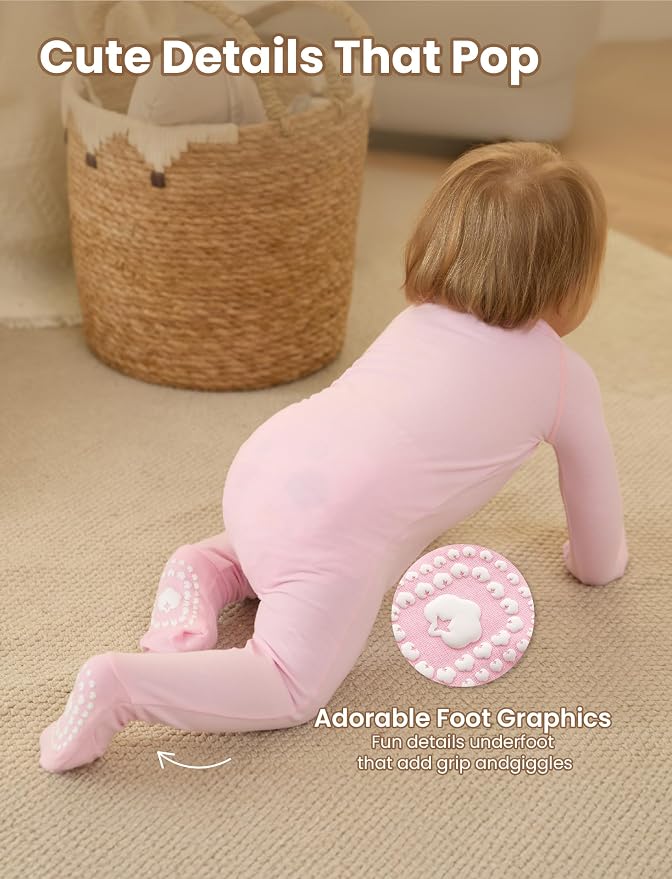 PATPAT Organic Cotton Baby Footie Pajamas - Image 6