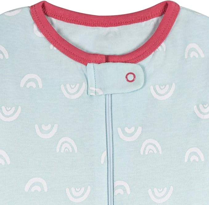 Onesies Brand Baby Girls 3-Pack Snug Fit One Piece Cotton Pajamas - Image 6