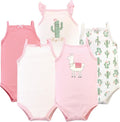 Hudson Baby Basics Unisex Baby 5-Pack Sleeveless Baby Bodysuits by HudsonBaby