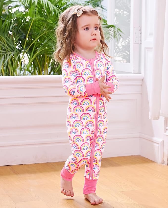 babee Reshinee Viscose derived from bamboo Baby Pajamas Convertible Footie - Image 6