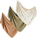 3-Pack Ultra Soft Stretchy Jersey Knit Baby Swaddle Blankets, 33x44 | Snug by BUYNOW