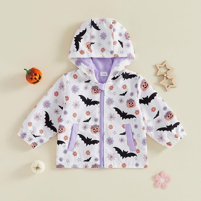 Toddler Baby Girl Windbreaker Jacket Zip Up Hoodie Long Sleeve Sweatshirt - Image 4