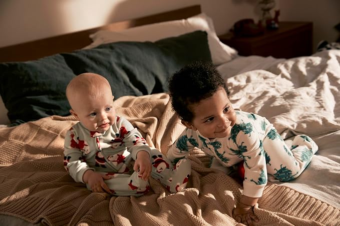 Simple Joys by Carter's Baby In 2pk Fleece Snp Santa Trees - Image 2