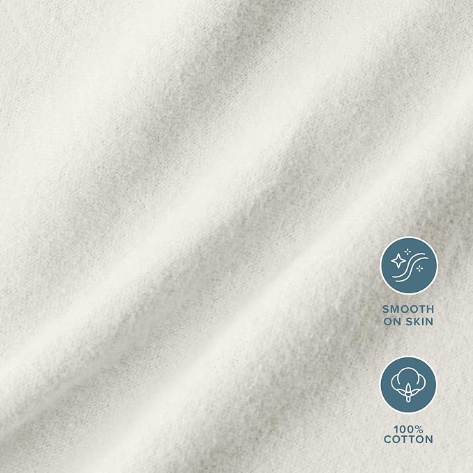 Bare Home Flannel Receiving Blanket, Premium 100% Cotton Flannel Blanket 6-Pack - Image 3