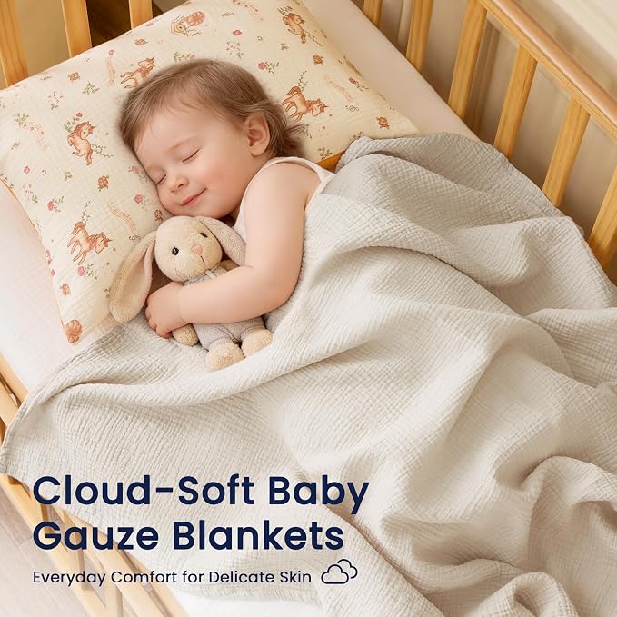 EXQ Home Muslin Swaddle Blankets - Image 2