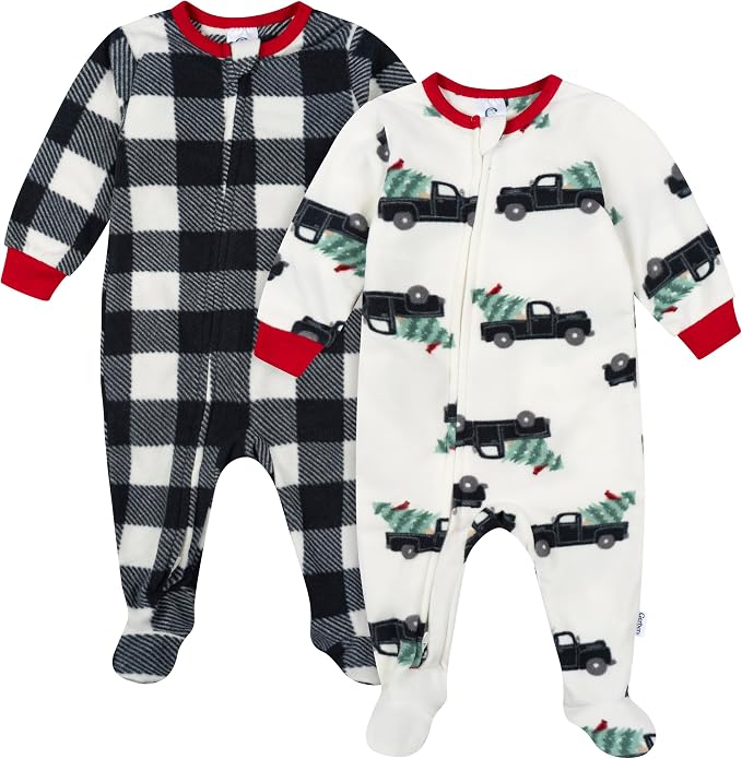 Gerber Baby & Toddler Fleece Footed Pajamas 2-Pack by Gerber