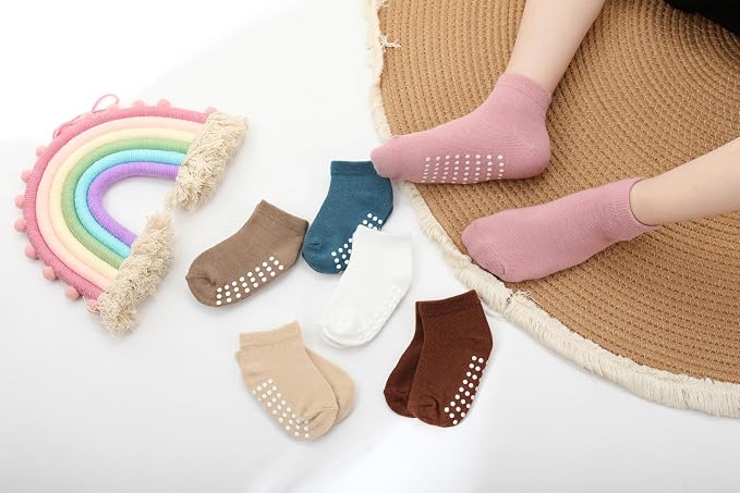 Baby Non-Slip Ankle Socks 12 Pack Soft Cotton - Image 2