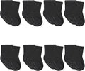 Gerber baby-boys 8-pack Wiggle-proof Jersey Crew Socks by Gerber