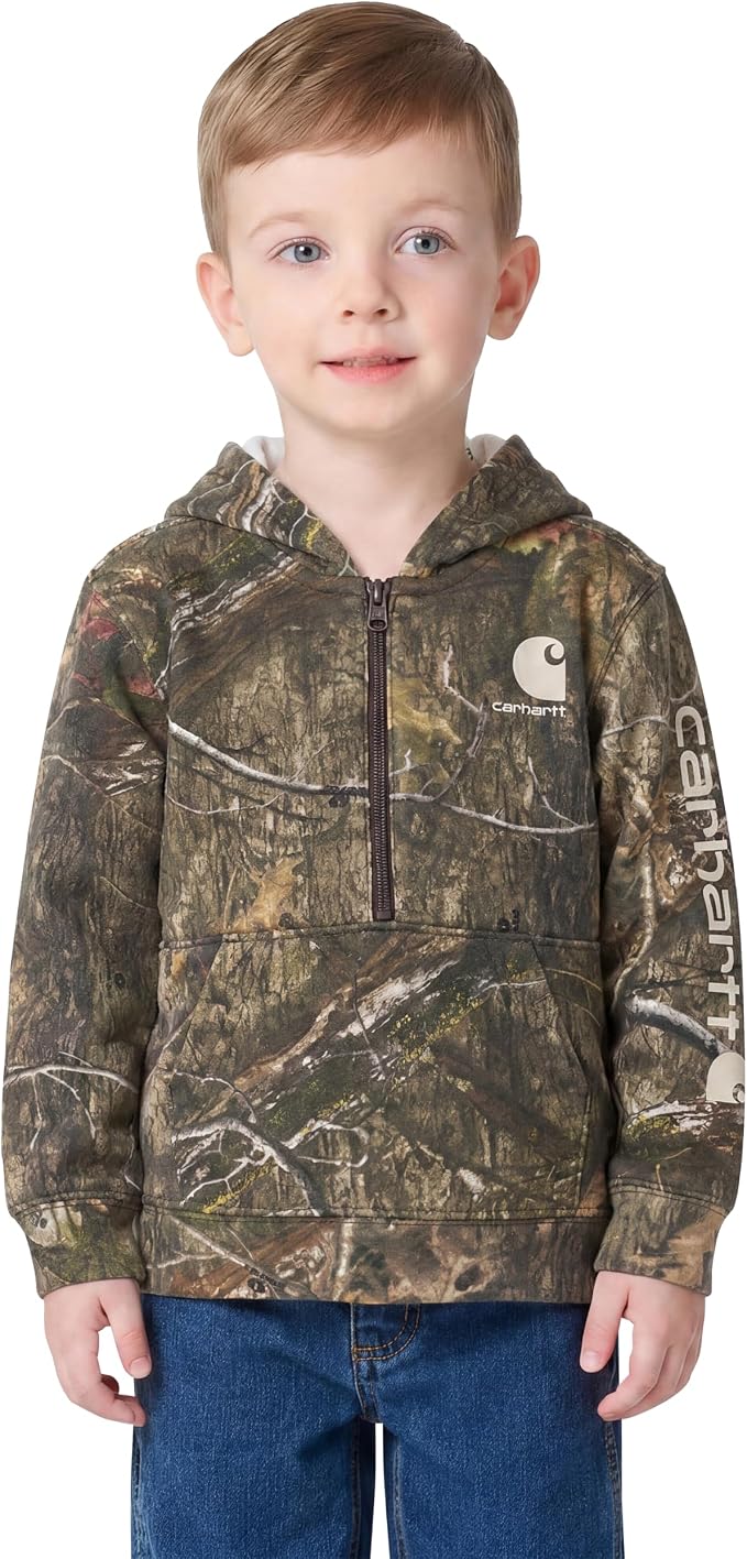 Carhartt Kid's CA6273 Long-Sleeve Half-Zip Sweatshirt - Image 5