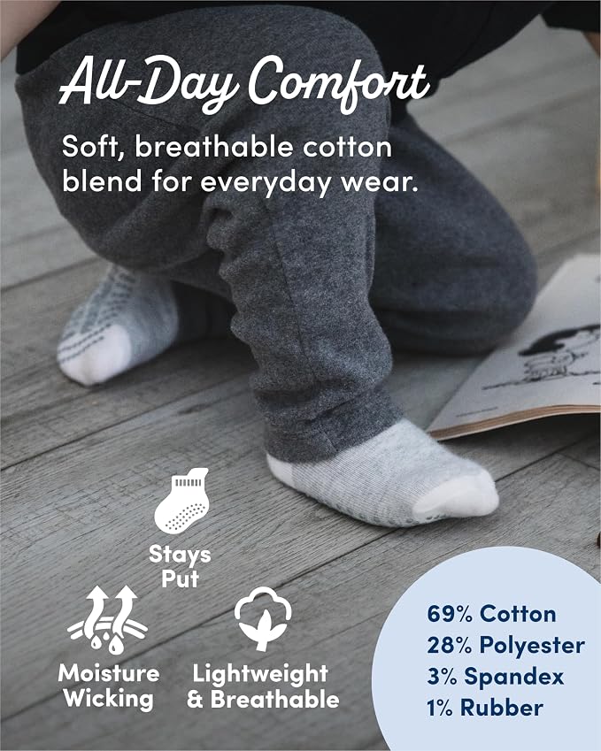 Fruit of the Loom Cotton Grip Socks - Image 3