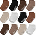 Baby Non-Slip Ankle Socks 12 Pack Soft Cotton by JAKIDAR
