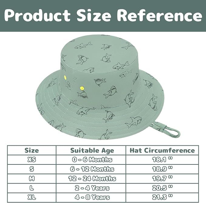 Baby Sun Hat Baby Boy Hats Toddler Hat UPF 50+ Bucket Hat - Image 7