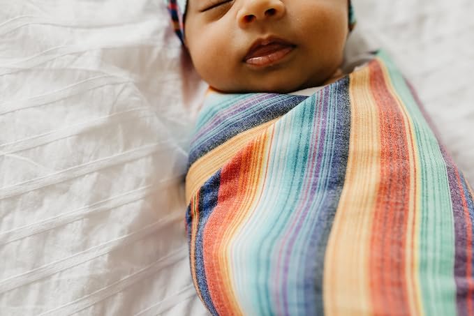 Copper Pearl Swaddle Blankets for Newborns | Soft Stretchy Receiving Blankets - Image 5