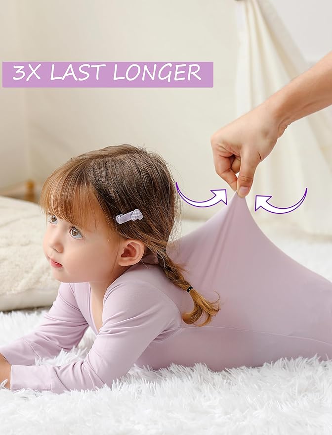 JunNeng Baby Girl Viscose from Bamboo Sleeper with Mitten Cuffs, 2 Way Zipper Romper, Sleep N' Play Pajamas 0-18 Months