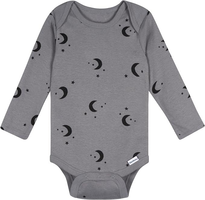 Gerber Baby Boys 6-Pack Long Sleeve Onesies Bodysuit - Image 5