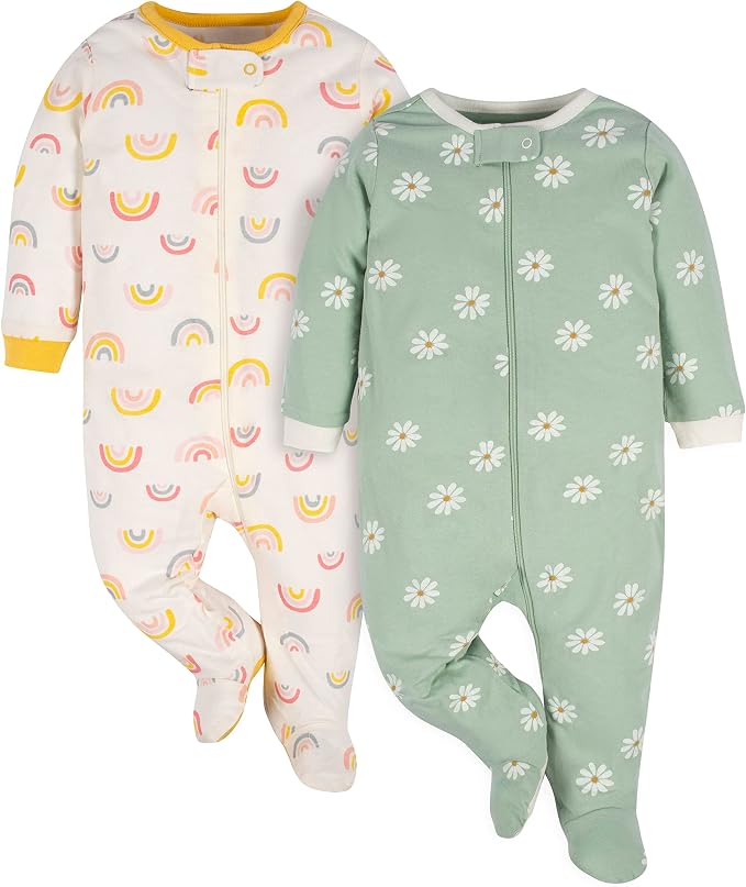 Gerber Baby Girls 2-Pack Sleep ‘N Play by Gerber
