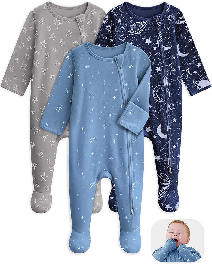 Unnivoll Baby Sleepers 100% Cotton Baby Pajamas Baby Boys Girls Clothes | by Unnivoll