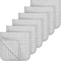 Accmor 6 Pack Muslin Burp Cloths 100% Cotton 20''x10'' Large Extra Soft and by Accmor