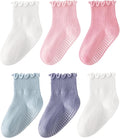 HONGTEYA 6 Pairs Toddler Ruffle Socks by HONGTEYA
