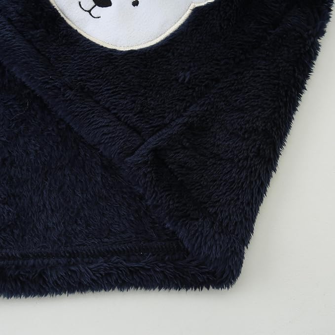 Newborn Infant Baby Boys Girls Cartoon Fleece Hooded Jacket Coat - Image 7